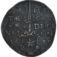 Monnaie, Pays-Bas espagnols, II Sols Obisdional, 1579, Maastricht, TTB+, Cuivre