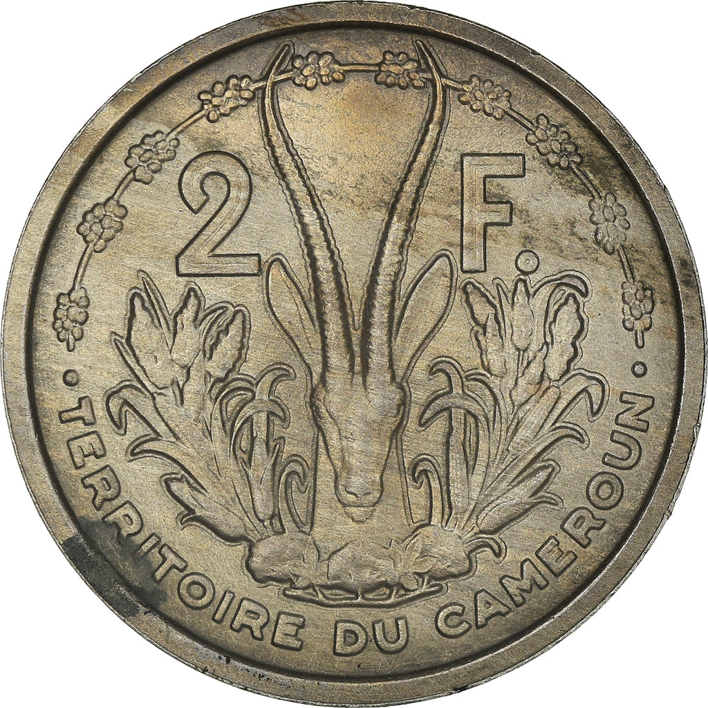 Coin, Cameroon, 2 Francs, 1948, Paris, ESSAI, MS(63), Copper-nickel, KM:E6