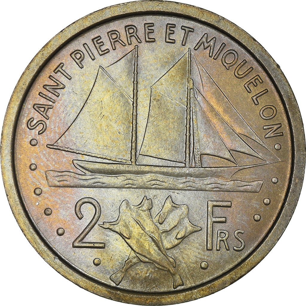 Münze, SAINT PIERRE & MIQUELON, 2 Francs, 1948, Paris, ESSAI, VZ+