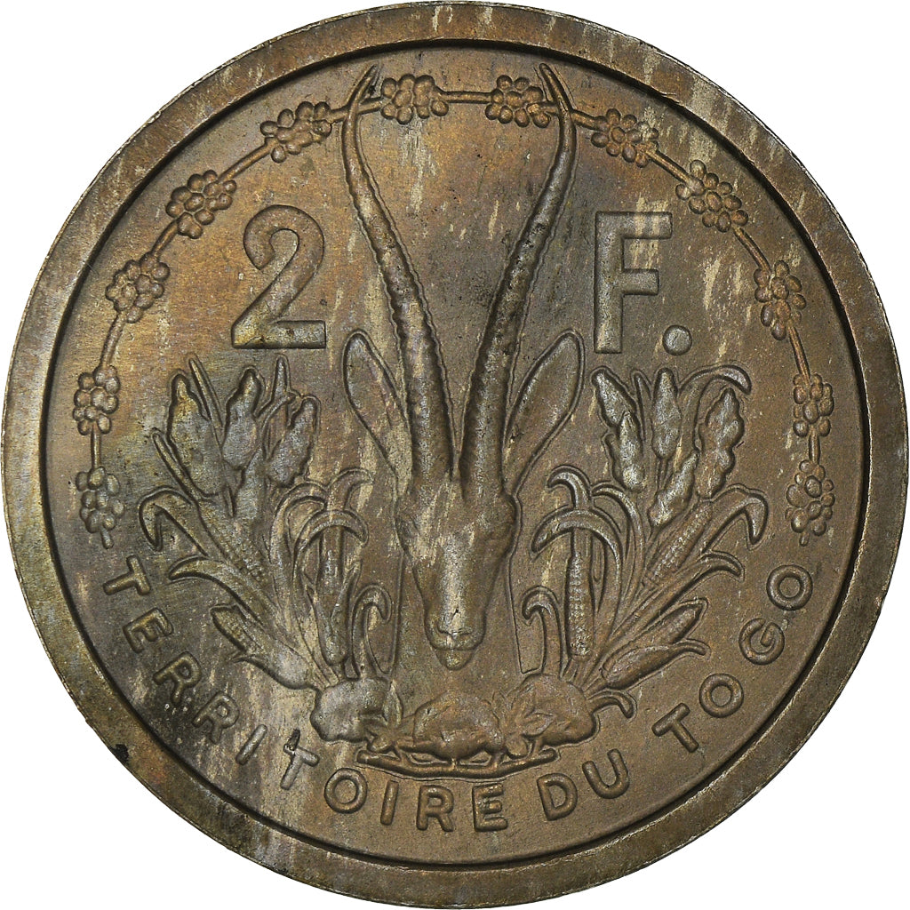 Monnaie, Togo, 2 Francs, 1948, Paris, SPL, Copper-nickel, Lecompte:21