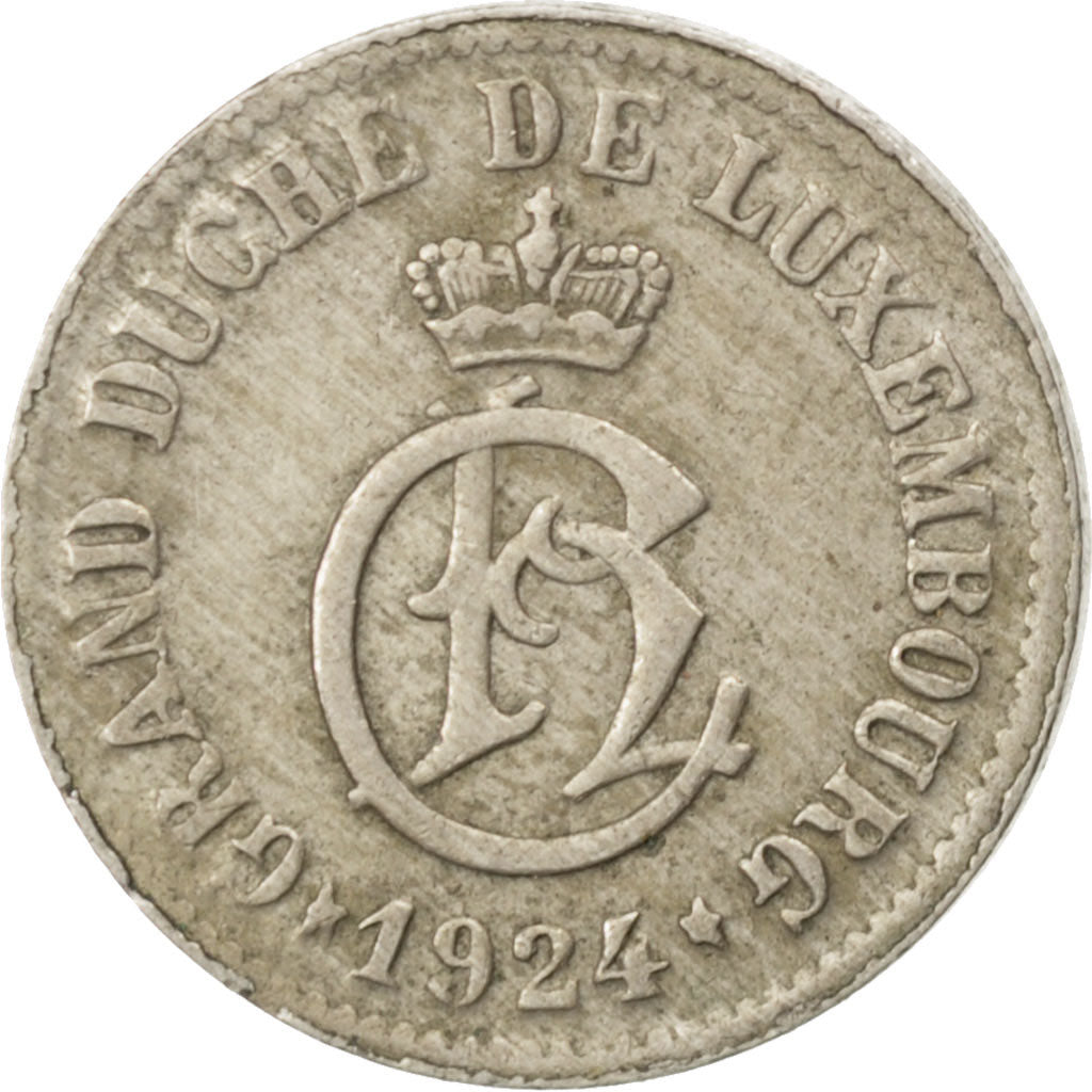 Coin, Luxembourg, Charlotte, 5 Centimes, 1924, EF(40-45), Copper-nickel, KM:33
