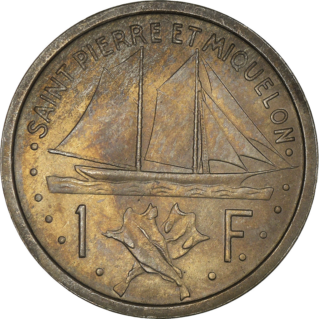 Coin, SAINT PIERRE & MIQUELON, Franc, 1948, Paris, MS(63), Copper-nickel
