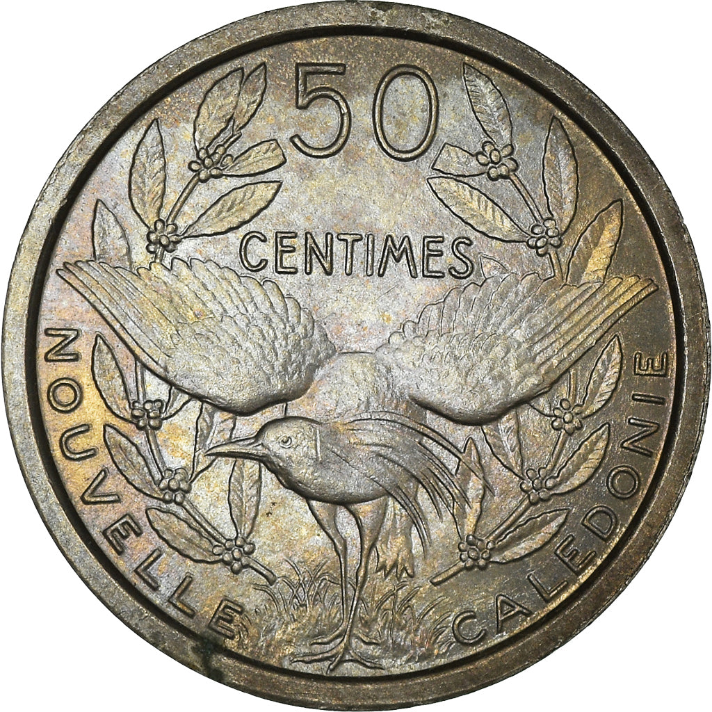 Münze, Neukaledonien, 50 Centimes, 1949, Paris, STGL, Kupfer-Nickel, KM:E7