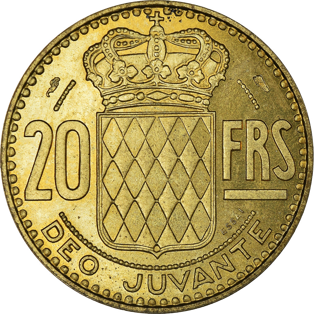 Monnaie, Monaco, Rainier III, 20 Francs, 1950, ESSAI, SUP, Cupro-Aluminium