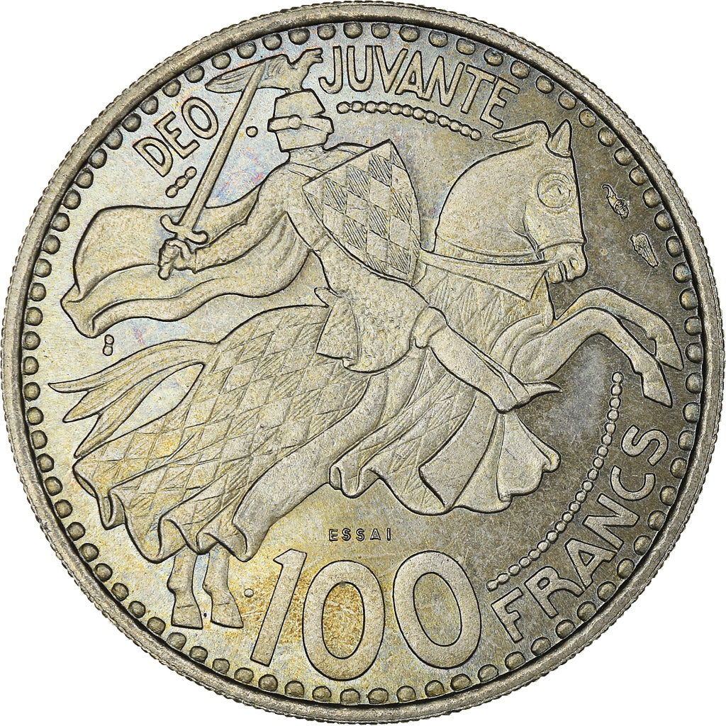 Munten, Monaco, 100 Francs, 1950, PR+, Cupro-nickel, KM:E33, Gadoury:142
