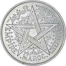 Coin, Morocco, 2 Francs, 1951, Paris, MS(60-62), Aluminum, Lecompte:235