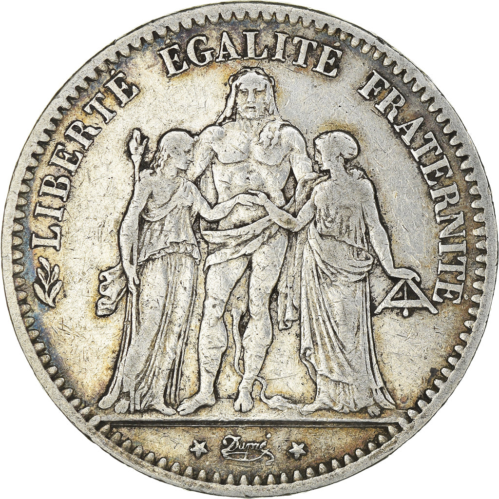 Monnaie, France, Hercule, 5 Francs, 1876, Paris, TTB, Argent, Gadoury:745a