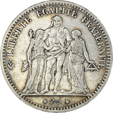 Monnaie, France, Hercule, 5 Francs, 1876, Paris, TTB, Argent, Gadoury:745a
