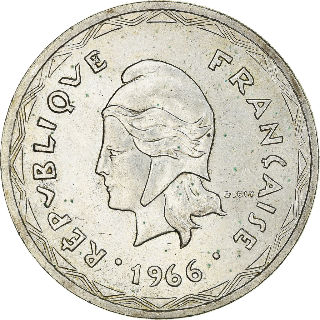 Coin, New Hebrides, 100 Francs, 1966, Paris, EF(40-45), Silver, KM:1