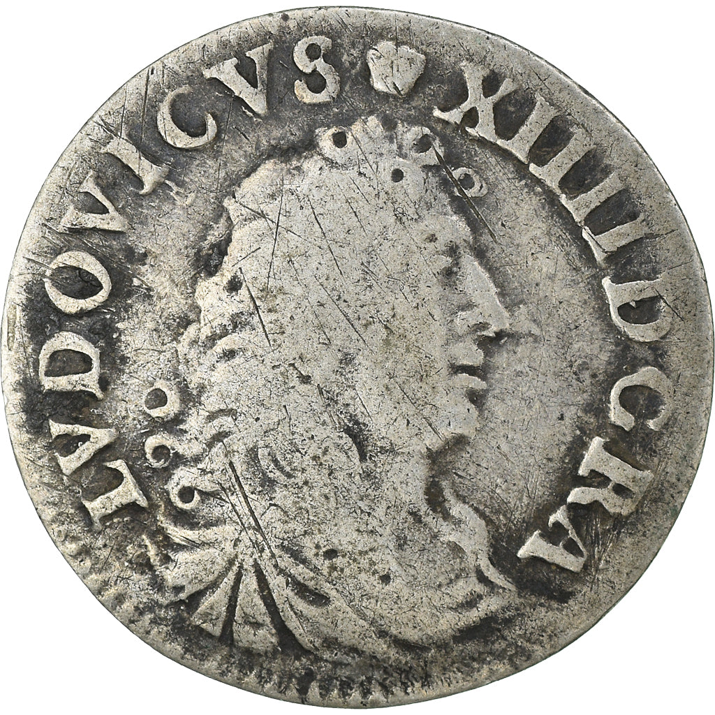 Monnaie, France, Louis XIV, 4 Sols dits « des Traitants », 4 Sols, 1676