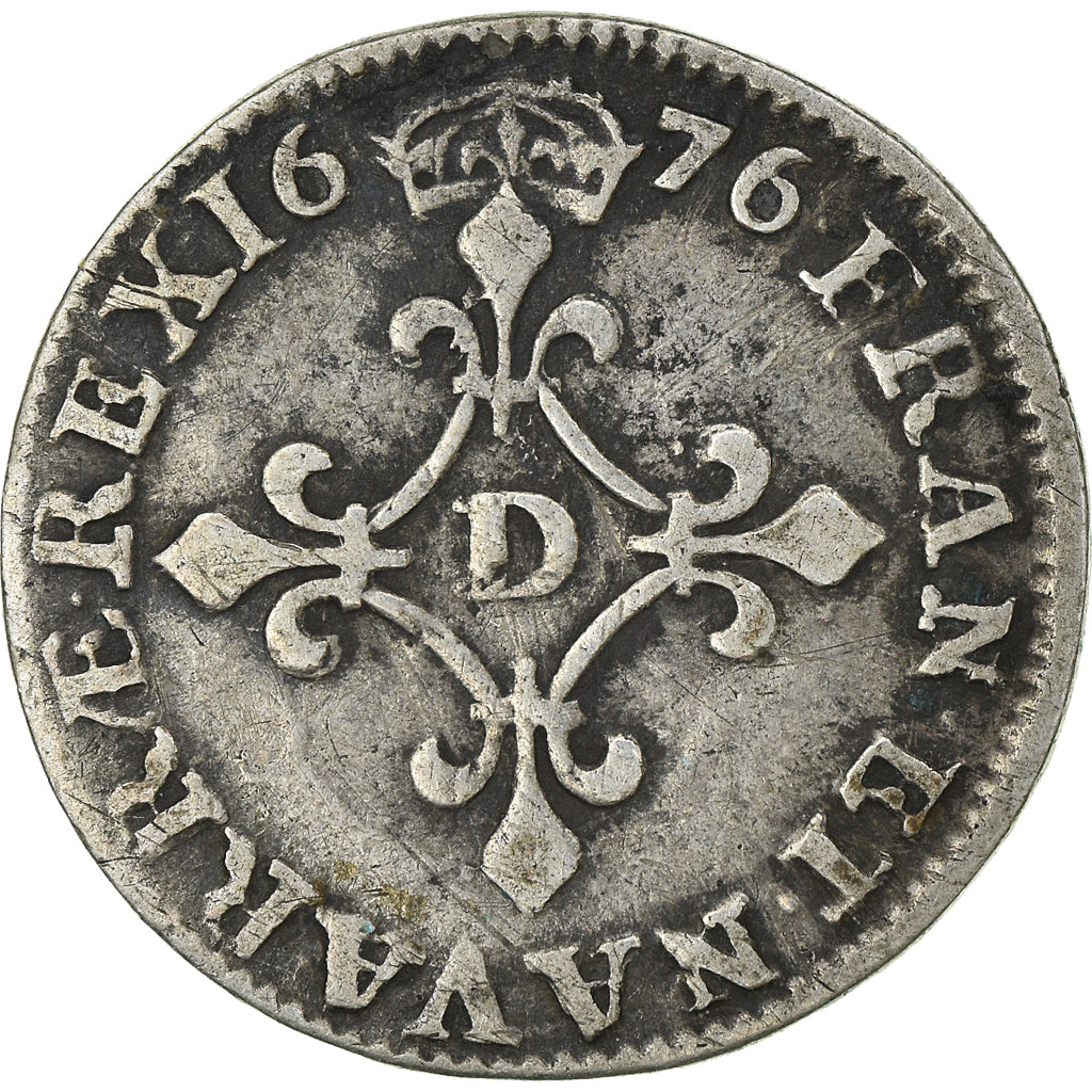 Monnaie, France, Louis XIV, 4 Sols dits « des Traitants », 4 Sols, 1676