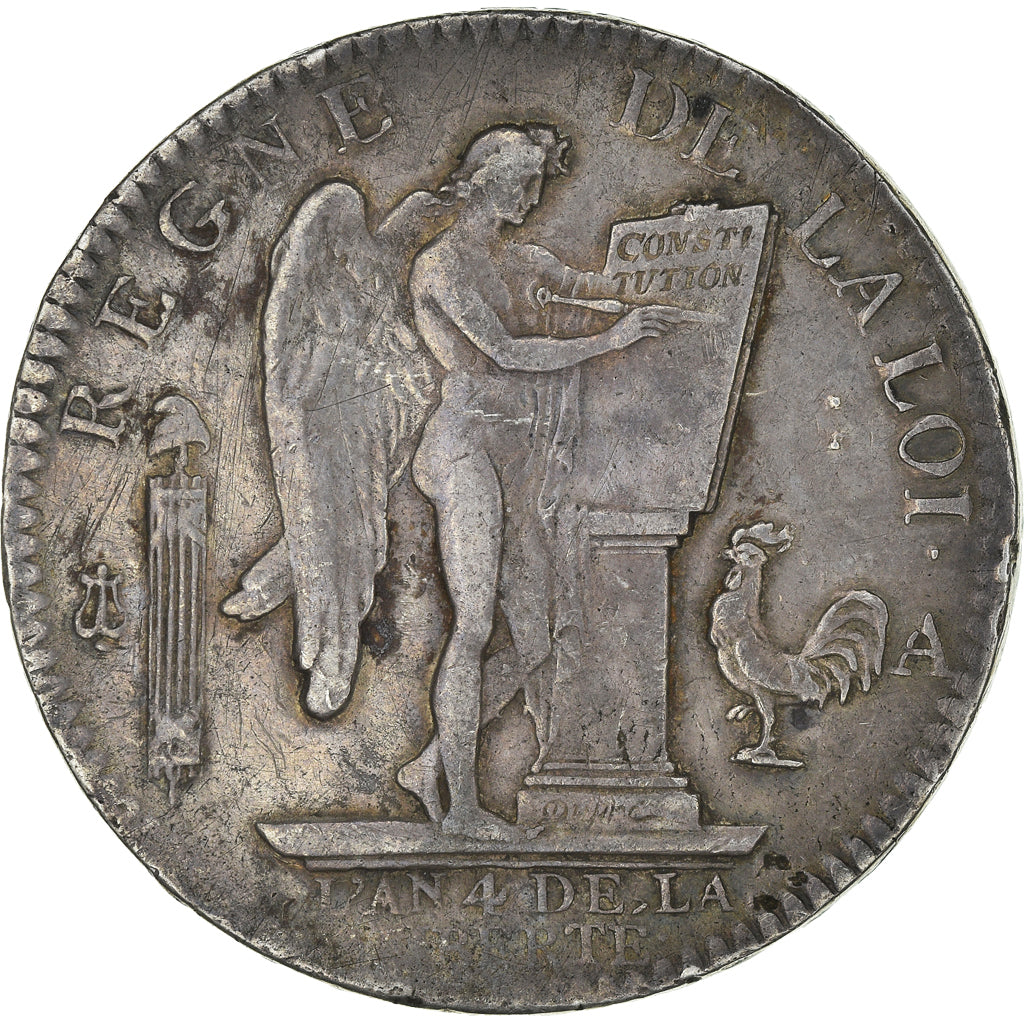 Munten, Frankrijk, Écu de 6 livres françois, ECU, 6 Livres, 1792, Paris, FR+