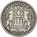 German States, 2 Mark, 1907, Hambourg, KM #612, VF(30-35), Silver, 28, 10.80