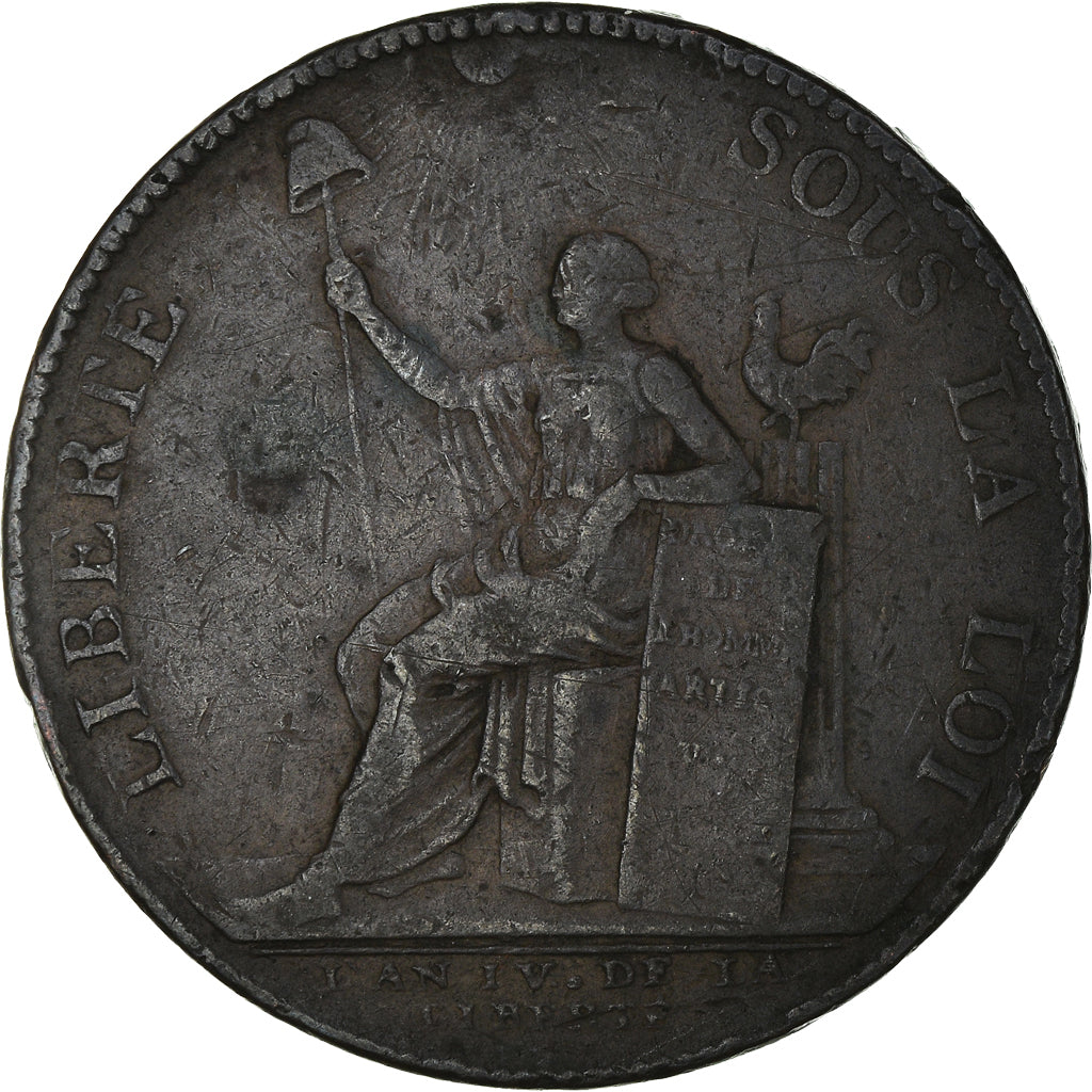 Coin, France, Monneron à la Liberté, 2 Sols, 1792, Birmingham, VF(30-35)