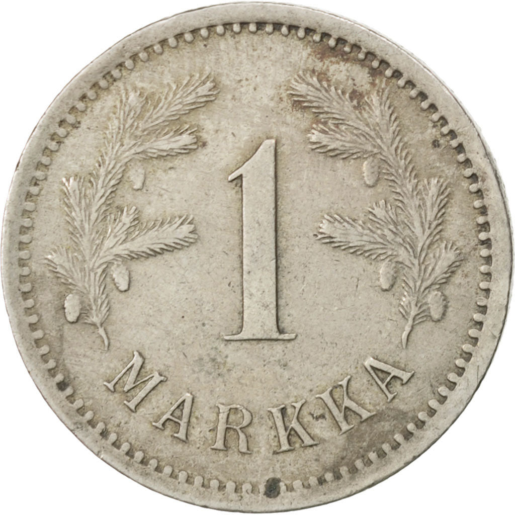 FINLAND, Markka, 1921, KM #27, EF(40-45), Copper-Nickel, 24, 4.81