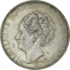 Moneta, Holandia, Wilhelmina I, 2-1/2 Gulden, 1933, AU(50-53), Srebro, KM:165