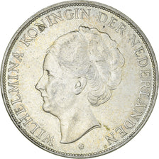 Coin, Netherlands, Wilhelmina I, 2-1/2 Gulden, 1938, MS(60-62), Silver, KM:165