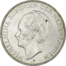 Coin, Netherlands, Wilhelmina I, 2-1/2 Gulden, 1938, MS(63), Silver, KM:165