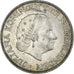 Coin, Netherlands, Juliana, 2-1/2 Gulden, 1960, AU(55-58), Silver, KM:185