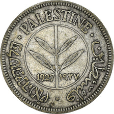Coin, Palestine, 50 Mils, 1927, AU(50-53), Silver, KM:6