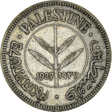 Coin, Palestine, 50 Mils, 1927, AU(50-53), Silver, KM:6