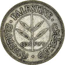 Monnaie, Palestine, 50 Mils, 1933, TTB+, Argent, KM:6