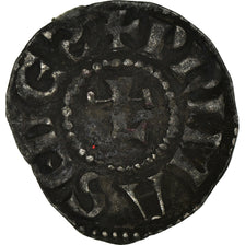 Moeda, França, Denier, 1150-1200, Lyon, EF(40-45), Prata, Duplessy:2537