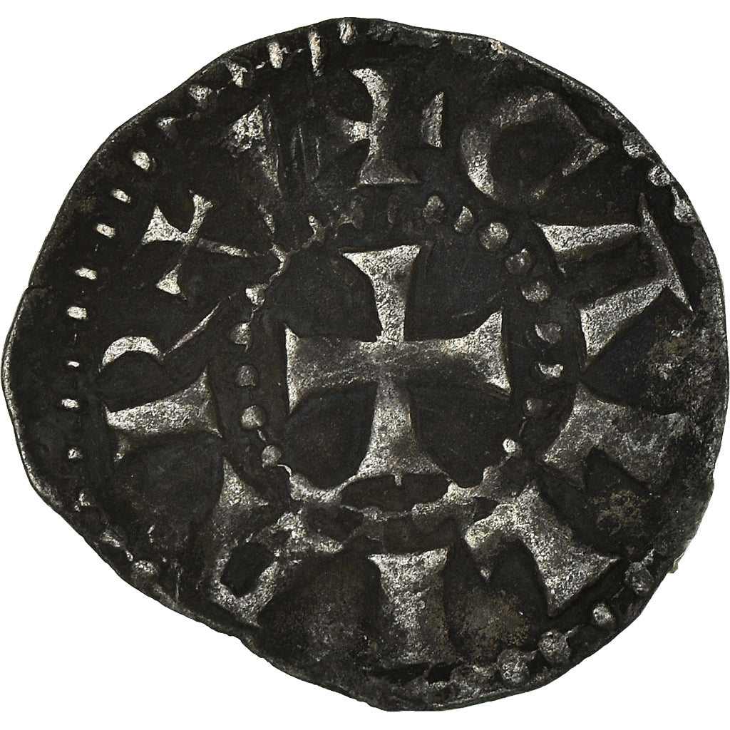 Monnaie, France, Denier, 1150-1200, Lyon, TTB, Argent, Duplessy:2537