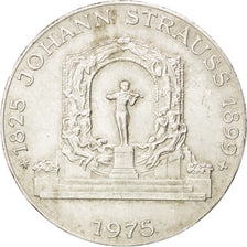 AUSTRIA, 100 Schilling, 1975, KM #2923, AU(55-58), Silver, 36, 23.81