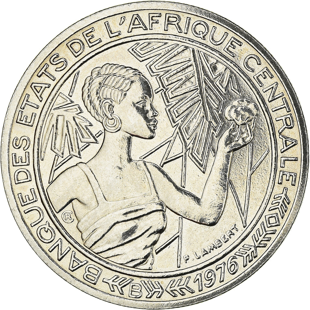 Moneta, Państwa Afryki Środkowej, 500 Francs, 1976, Paris, MS(65-70), Nikiel