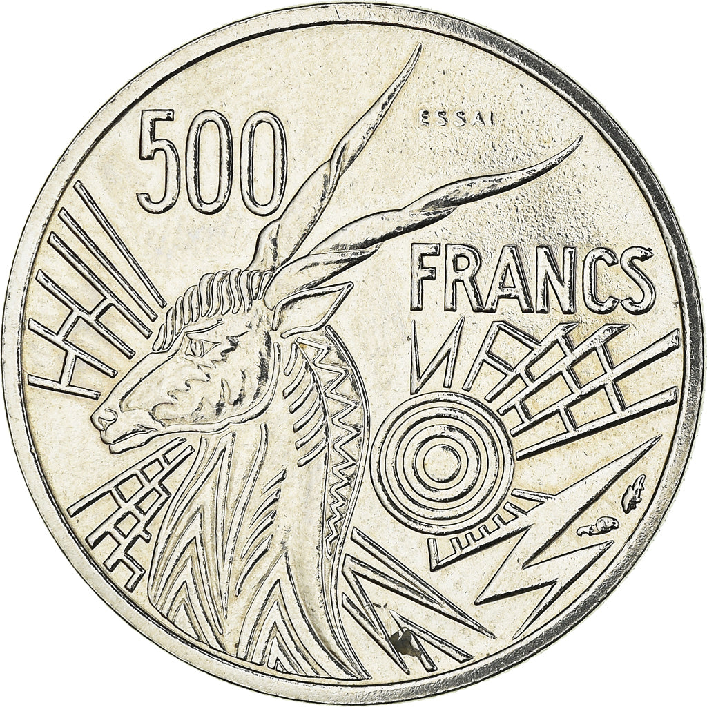 Coin, Central African States, 500 Francs, 1976, Paris, MS(65-70), Nickel, KM:E9
