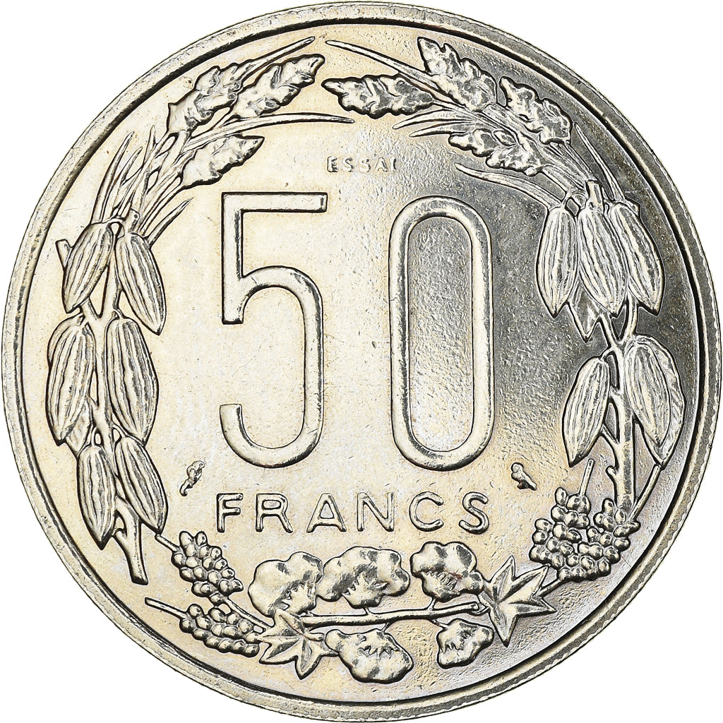 Münze, Äquatorial Afrikanische Staaten, 50 Francs, 1961, Paris, STGL, Nickel