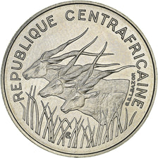Coin, Central African Republic, 100 Francs, 1971, Paris, MS(65-70), Nickel