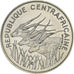 Coin, Central African Republic, 100 Francs, 1971, Paris, MS(65-70), Nickel
