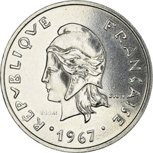 Coin, French Polynesia, 20 Francs, 1967, Paris, MS(65-70), Nickel, KM:E2