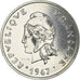 Coin, French Polynesia, 20 Francs, 1967, Paris, MS(65-70), Nickel, KM:E2