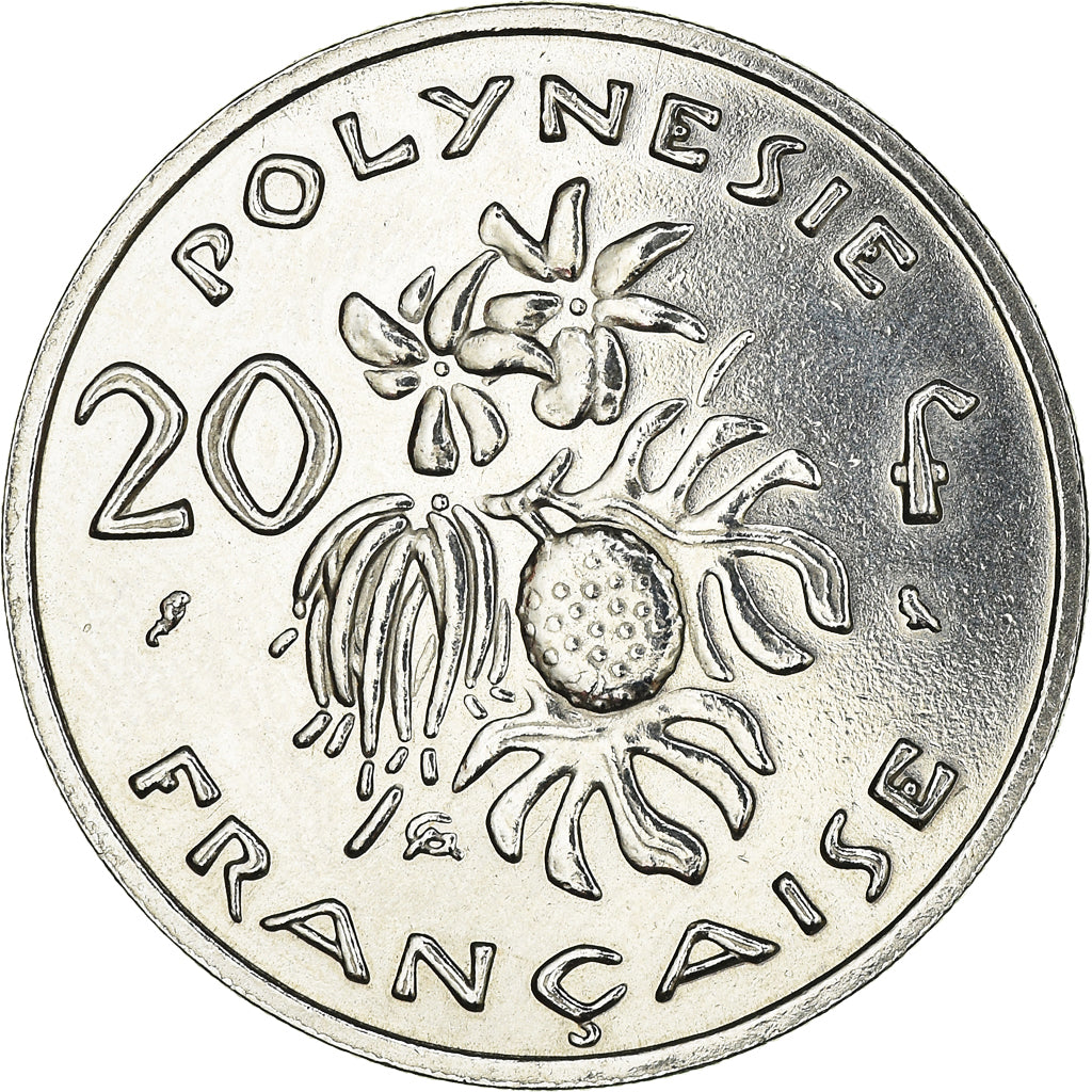 Coin, French Polynesia, 20 Francs, 1967, Paris, MS(65-70), Nickel, KM:E2