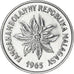 Coin, Madagascar, Franc, 1965, Paris, MS(65-70), Stainless Steel, KM:E6
