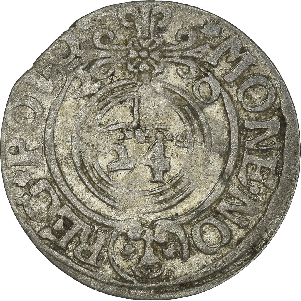 Moneta, Polonia, Sigismund III, 3 Polker, 3 Poltorak - 1 Kruzierz, 1620, BB
