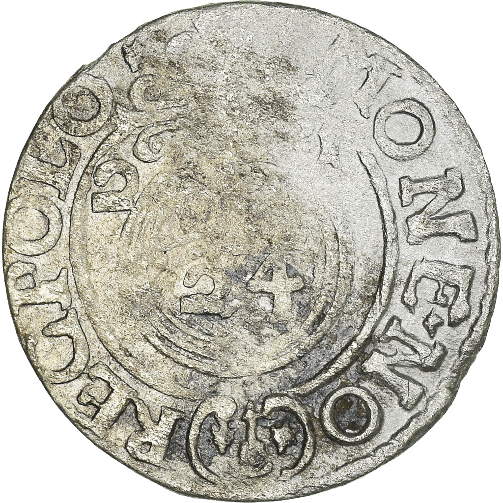 Moneta, Polonia, Sigismund III, 3 Polker, 3 Poltorak - 1 Kruzierz, 1621, BB