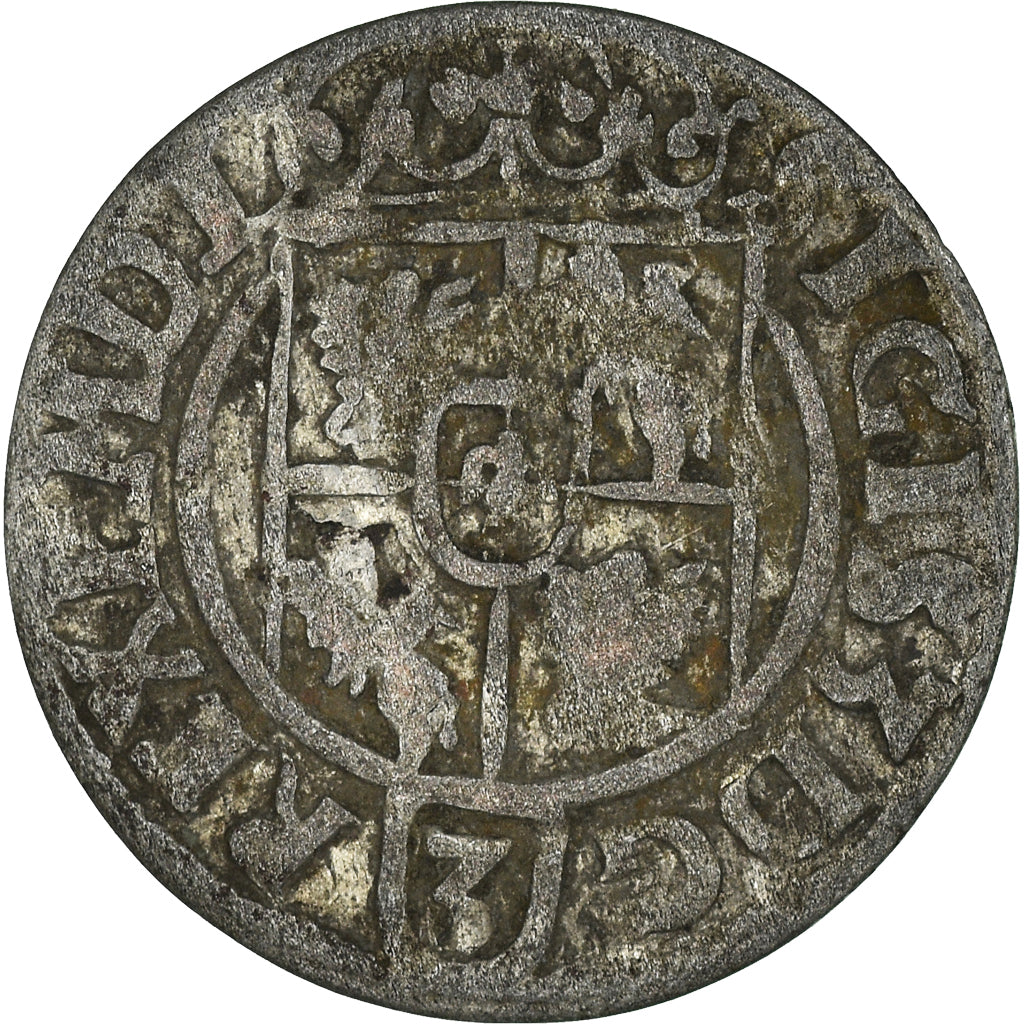 Coin, Poland, Sigismund III, 3 Polker, 3 Poltorak - 1 Kruzierz, 1622, AU(50-53)