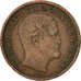 DENMARK, Rigsbankskilling, 1853, KM #756, VF(20-25), Copper, 7.28