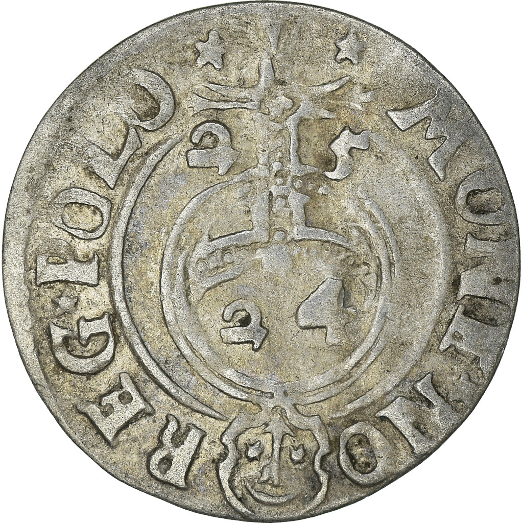 Moneta, Polonia, Sigismund III, 3 Polker, 3 Poltorak - 1 Kruzierz, 1625, SPL-