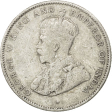 CEYLON, 50 Cents, 1922, KM #109a, VF(20-25), Silver, 23.8, 5.70