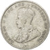 CEYLON, 50 Cents, 1922, KM #109a, VF(20-25), Silver, 23.8, 5.70
