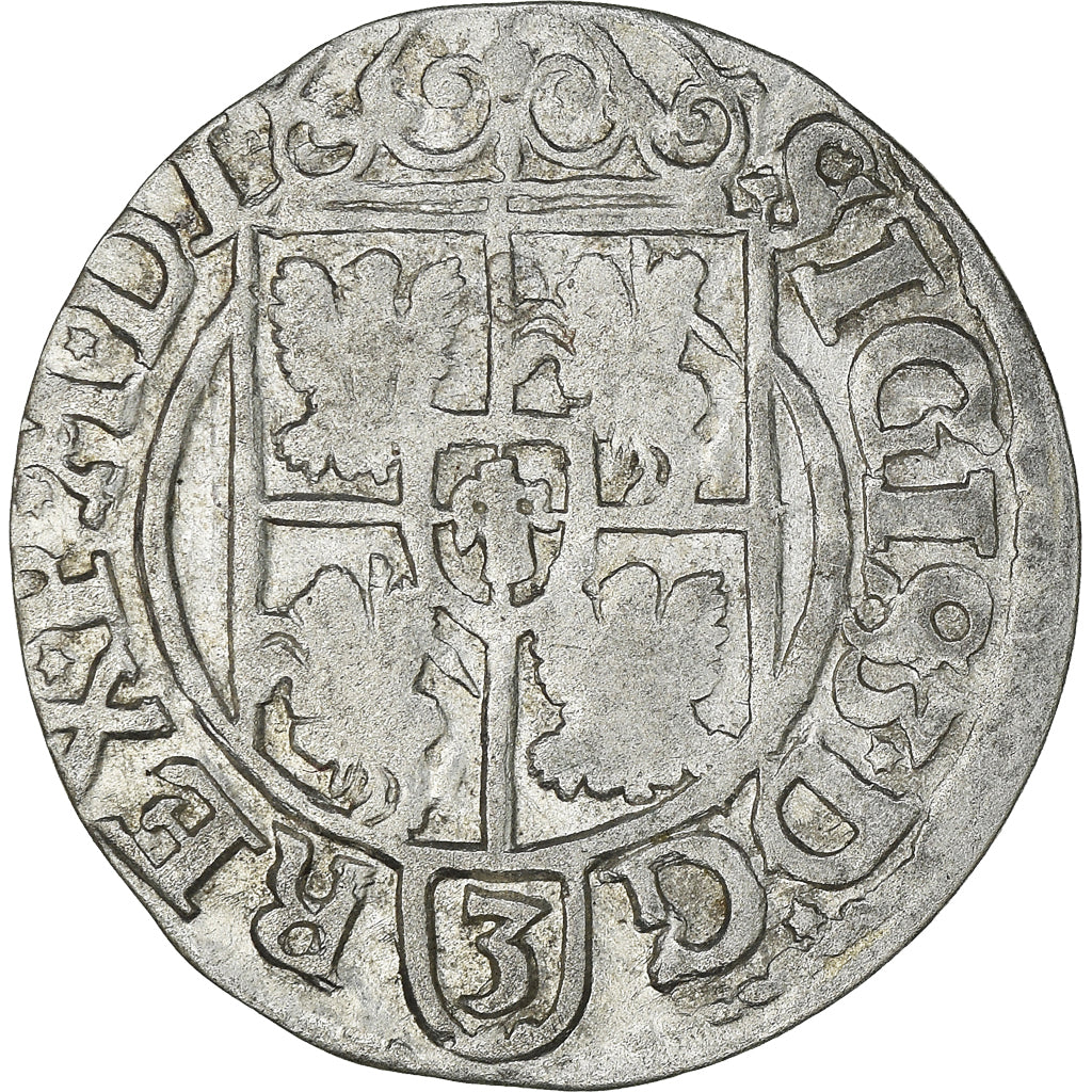 Moneta, Polska, Sigismund III, 3 Polker, 3 Poltorak - 1 Kruzierz, 1621