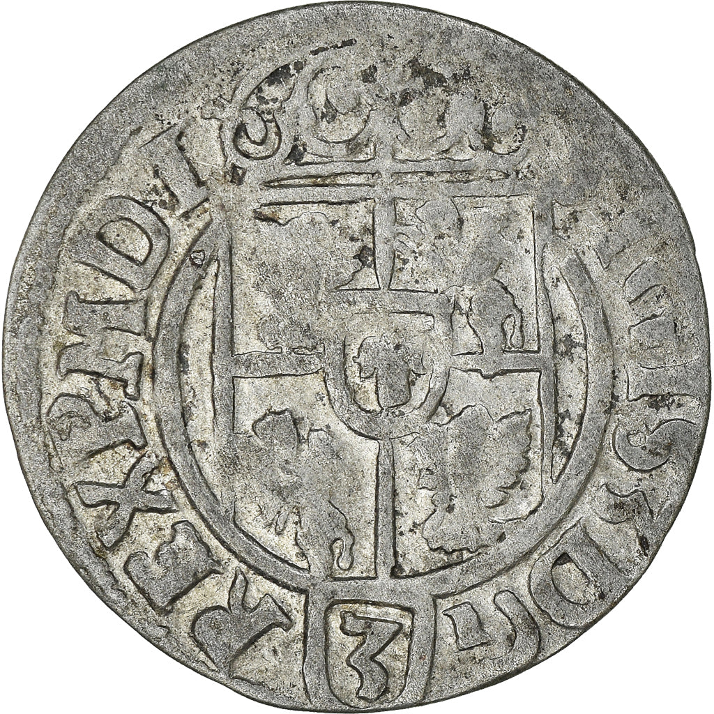 Moneta, Polonia, Sigismund III, 3 Polker, 3 Poltorak - 1 Kruzierz, 1622, SPL-