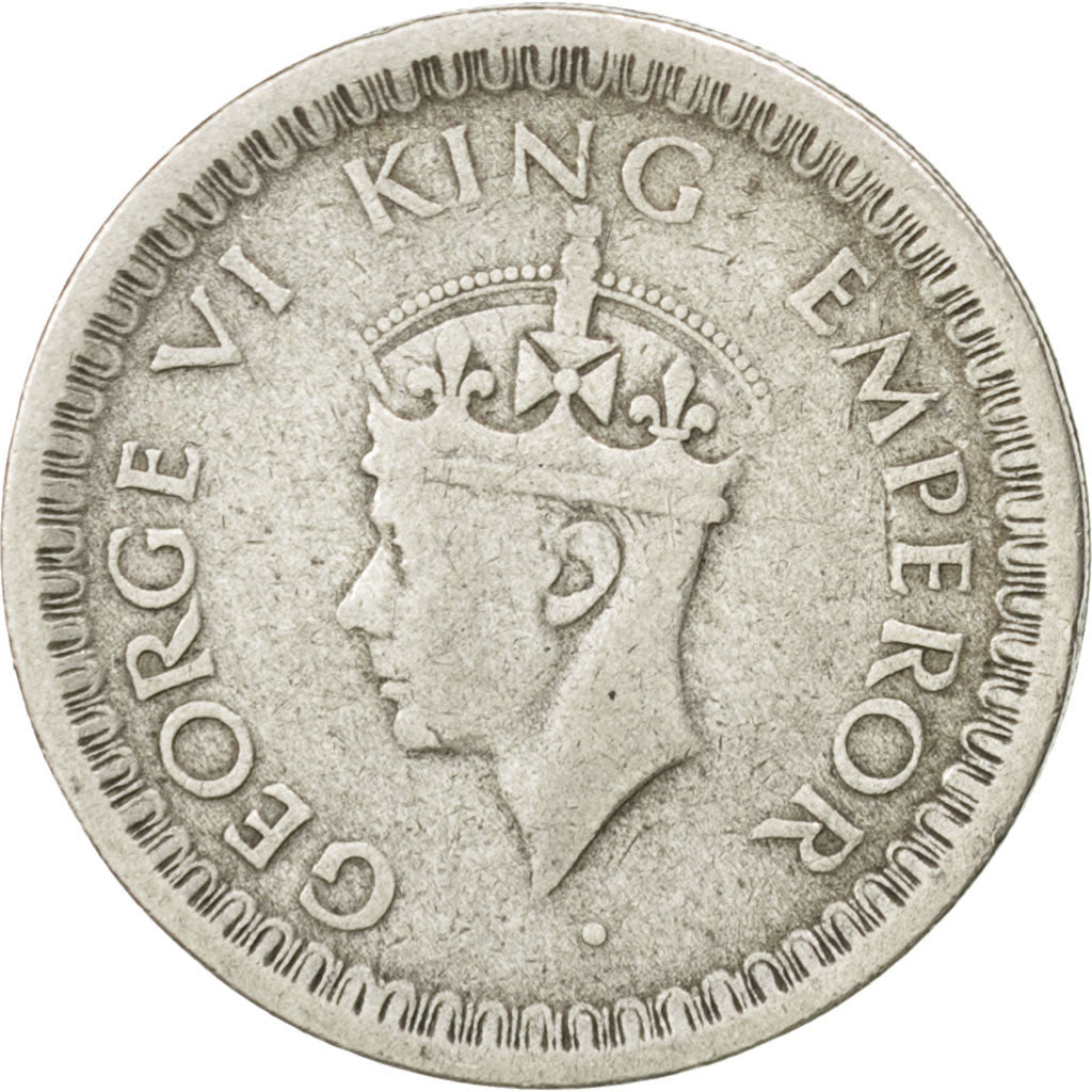 INDIA-BRITISH, 1/2 Rupee, 1945, KM #552, EF(40-45), Silver, 24.1, 5.71