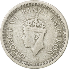 INDIA-BRITISH, 1/2 Rupee, 1945, KM #552, EF(40-45), Silver, 24.1, 5.71
