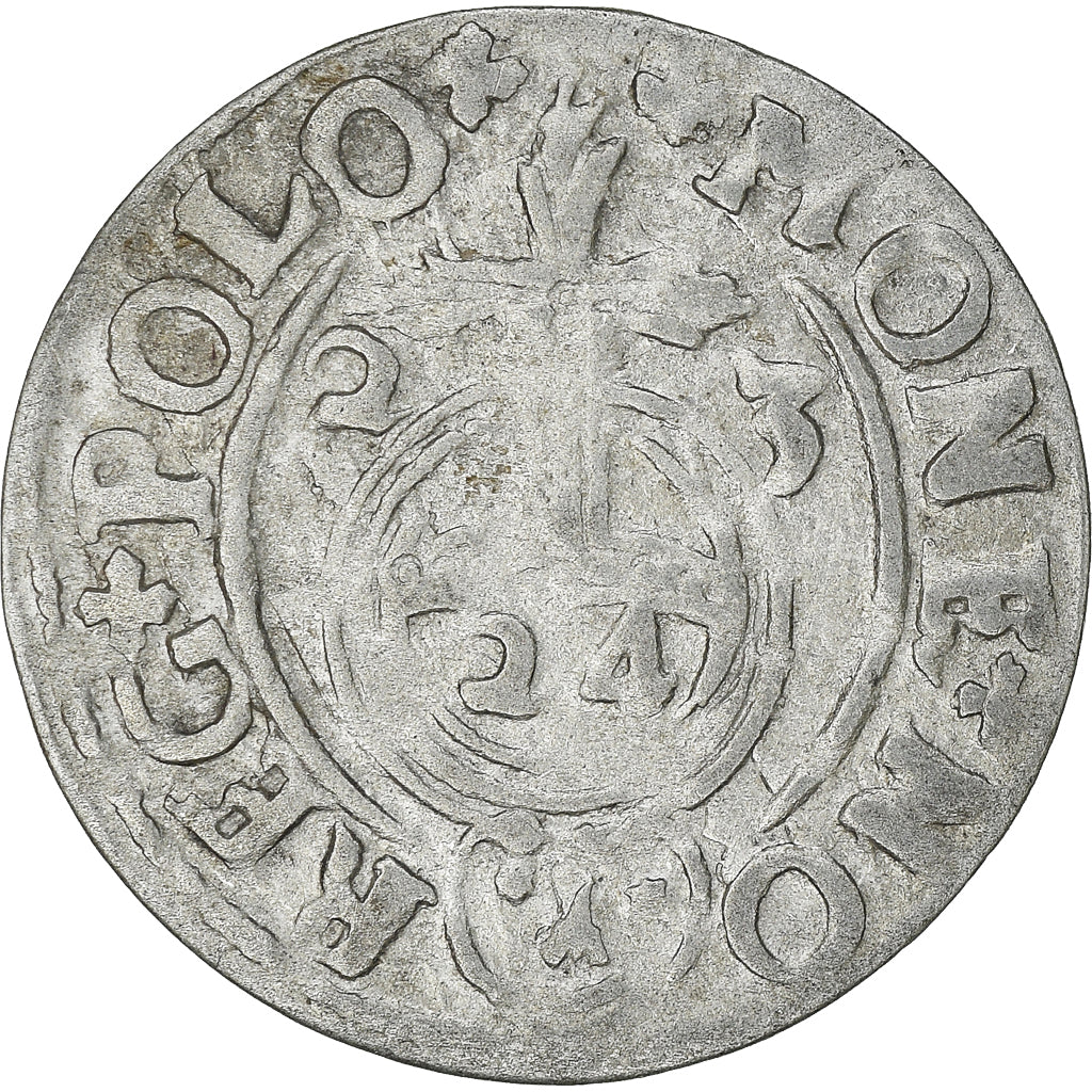 Moneta, Polonia, Sigismund III, 3 Polker, 3 Poltorak - 1 Kruzierz, 1623, SPL-